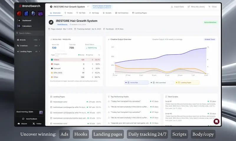 Spy competitors to the pixel